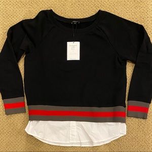 Stella and Dot sweatshirt with shirttail